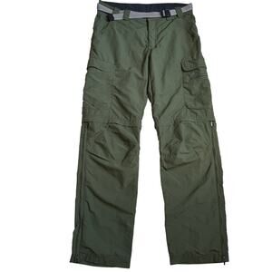 K-WAY | Men's Olive Green Technical UPF 50 Zip Off Cargo Hiking pants | 32 / 81